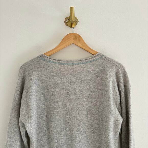 Sundance Cashmere Front Pockets Pullover Sweater Gray XS - Picture 7 of 7
